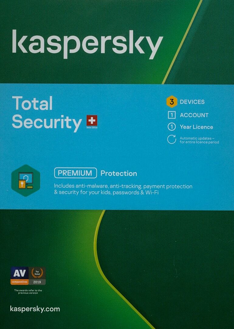 Kaspersky Total Security (1 PC) [PC/Mac/Android] (D/F/I)