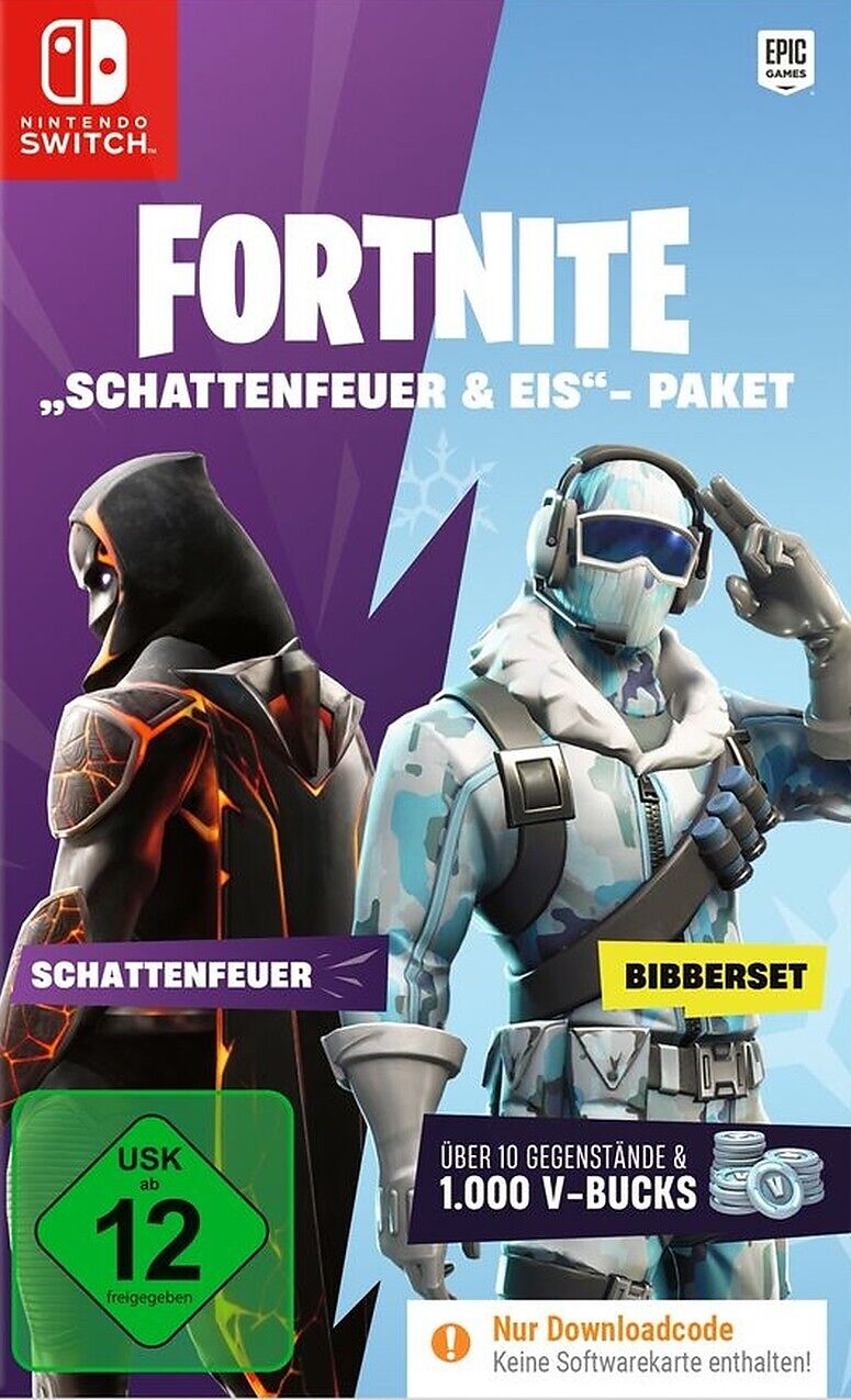 Fortnite Schattenfeuer + Eis Paket [NSW] (Code in Box) (D/F/I)